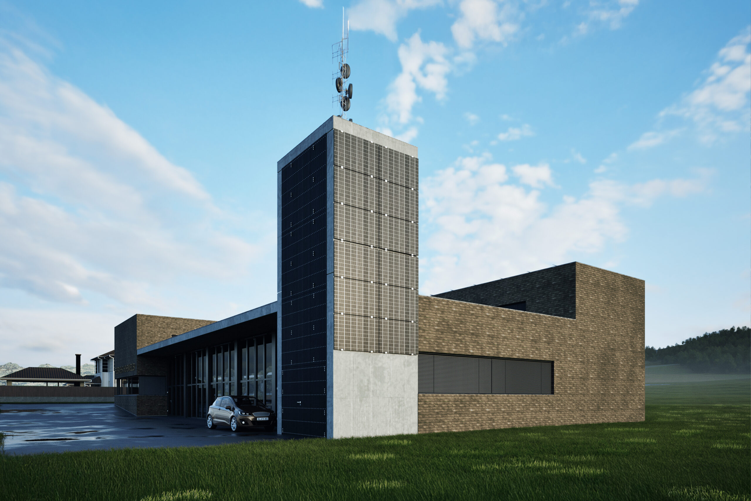 pv fassaden gebäude